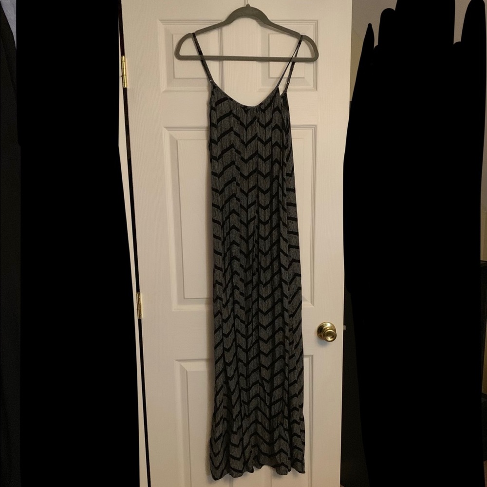 Chevron stripe maxi dress